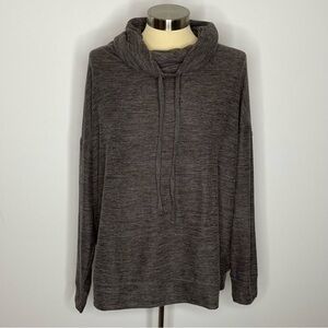 Maurices Luxe Grey Funnel Neck Top